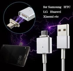  Mágneses USB vs. Micro USB kábel - 1m - Fehér (10150415A)