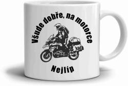  Fehér kerámia bögre 330ml képpel - a legjobb motoron (HRNEK-90X82-BILY-424)