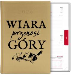  Naptár Arany A5 2026 Ajándék Papnak Mozgat Hegyek MIX Minták (Kalendarz a5 2026 TERMINARZ PLANER ORGANIZER)