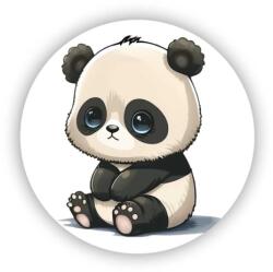  60x60mm kör mágnes - aranyos panda 2 (MAGNET-60X60-KRUH-44)