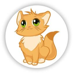  60x60mm kör mágnes - aranyos kiscica (MAGNET-60X60-KRUH-30)