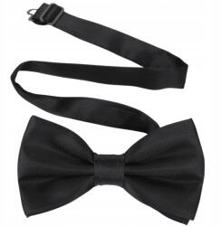 EdiBazzar Fekete férfi állítható csokornyakkendő elegáns klasszikus sima csokornyakkendő (Czarna muszka męska klasyczna mucha)