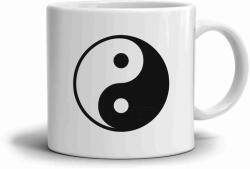  Fehér kerámia bögre 330ml képpel - yin és yang (HRNEK-90X82-BILY-279)