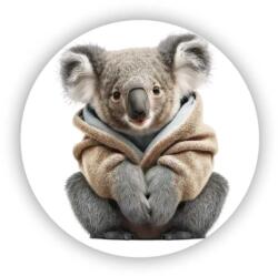  60x60mm-es kör alakú mágnes - koala pulóverben (MAGNET-60X60-KRUH-26)