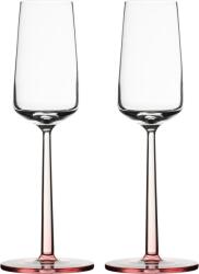 Iittala Pahare de șampanie Essence 210 ml, transparent-roz, 2 buc (1084107) Pahar