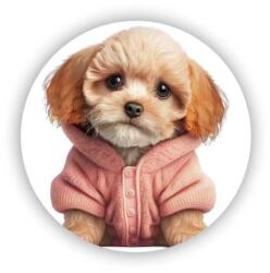  60x60mm Kör Mágnes kör - kutya pulóverben (MAGNET-60X60-KRUH-14)