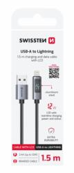 SWISSTEN LCD kábel USB-A / Lightning 1.5m (71551070)