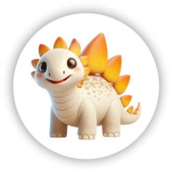  65x65mm körmágnes - aranyos stegosaurus (MAGNET-65x65-KRUH-50)