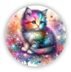  60x60mm Kör Mágnes - Színes Csica (MAGNET-60X60-KRUH-12)