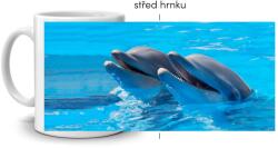  Fehér kerámia bögre 330ml képpel - delfin mosoly (HRNEK-90X82-BILY-479)