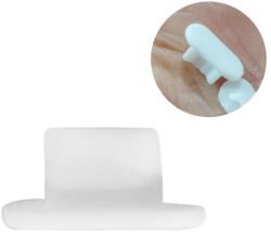  Szilikon porvédő sapka micro USB porthoz/világításhoz - fehér (661800119B)