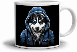  Fehér kerámia bögre 330ml képpel - farkas lázadó (HRNEK-90X82-BILY-566)