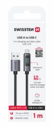 SWISSTEN LCD kábel USB-A / USB-C 1m (71551073)