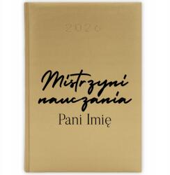  Könyvnaptár 2026 Év Arany tervező A5 Mester Tanítás Név Minták (Złoty Planer 26 Mistrzyni Nauczania)