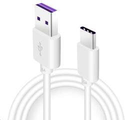 Huawei eredeti gyorstöltő USB-C adatkábel 5A 1m fehér (szervizcsomag) (bk_8596311158445)