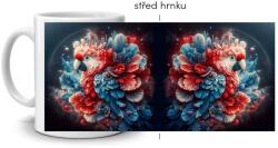  Fehér kerámia bögre 330ml képpel - művészi ara papagáj (HRNEK-90X82-BILY-400)