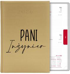  Naptár Arany A5 2026 Ajándék Hölgy Mérnök Gadget Ajándék MIX Minták (Kalendarz a5 2026 TERMINARZ PLANER ORGANIZER)