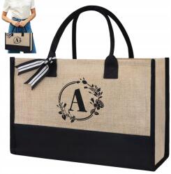  Válltáska Betűvel És Nagy Vászon Shopper Öko Pamut Bevásárlótáska (231114XF03-3)