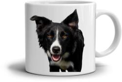  Fehér kerámia bögre 330ml képpel - Border Collie (HRNEK-90X82-BILY-119)