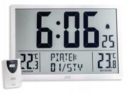 JVD Ébresztőóra Jvd RB9412.2 Ezüst Riasztás Dátummérő Hőmérő Kültéri Szonda (RB9412.2)