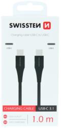 SWISSTEN USB-C/USB-C kábel töltéshez és szinkronizáláshoz 1 m - fekete (71506515)