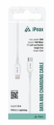  iPEAX TPU kábel USB-C / villám 1, 5 m, USB 2.0 - fehér (90010115)