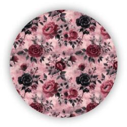  65x65mm-es kör alakú mágnes - rózsaszín elegancia (MAGNET-65x65-KRUH-62)