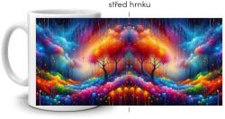  Fehér kerámia bögre 330ml képpel - színes álomország 2 (HRNEK-90X82-BILY-132)