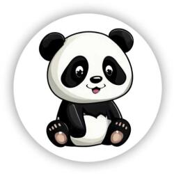  65x65mm kör mágnes - aranyos panda (MAGNET-65x65-KRUH-43)