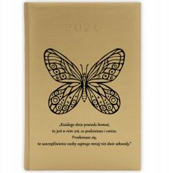  Naptár Arany 2026 A5 Határidőnapló Motivációs Ajándék Minden Nap MIX Minta (KALENDARZ 2026 ZŁOTY KAŻDY DZIEŃ)