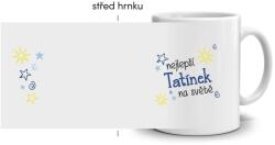  Fehér kerámia bögre 330ml képpel - legjobb apa (világos téma) (HRNEK-90X82-BILY-376)