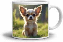  Fehér kerámia bögre 330ml képpel - csivava (HRNEK-90X82-BILY-158)