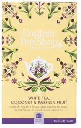 English Tea Shop Fehér tea citromfűvel, kakaó gyömbérrel és kókuszdióval Bio 40 g