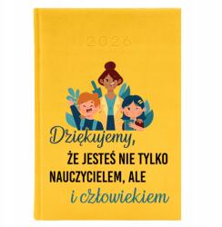 FunnyCase Naptár A5 2026 Sárga Pedagógusnapra Te Nem Csak Tanár vagy (Kalendarz Żółty Jesteś Nie Tylko Nauczycielem)