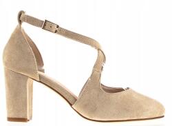 Sergio Leone Bézs Női Szandál Sergio Leone Öko Velúr 36 (SK859)