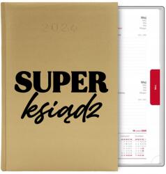  Könyvnaptár Arany A5 2026 Ajándék Papnak Szuper Pap MIX Wz (Kalendarz a5 2026 TERMINARZ PLANER ORGANIZER)