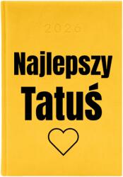  Könyvnaptár A5 2026 Sárga Ajándék Határidőnapló A Legjobb Apuka Wz (Kalendarz 2026 Żółty Najlepszy Tatuś)