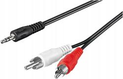 Goobay Aux Jack kábel 3.5mm 2RCA goobay Okostelefon Tv erősítő Kiváló minőségű (ICOC 018-NC-20)