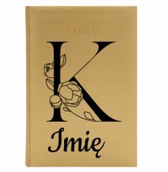 Cute Cups A5 Könyvnaptár 2026, Aranyozott, Személyre szabott, *NÉV* (Kalendarz A5 2026 K *IMIĘ*)