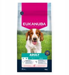 EUKANUBA Felnőtt Lazac Árpa 12kg Száraz Kutyaeledel Kistestű, közepes termetű kutyák számára