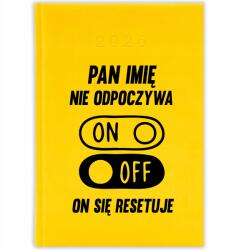 FunnyCase Naptár tervező 2026 Pan *név* Nem Pihen, Újraindul Citrom ízű (PAN *IMIĘ* NIE ODPOCZYWA, RESTEUJE SIĘ)