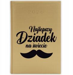 FunnyCase Könyvnaptár 2026 A Világ Legjobb Nagypapája Arany határidőnapló minták (Kalendarz Złoty NAJLEPSZY DZIADEK NA ŚWIECIE)