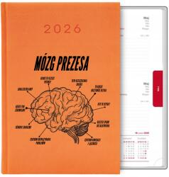  Narancssárga Naptár A5 2026 Ajándék Az Elnöknek Az Elnök Agya Eltünteti A (Kalendarz a5 2026 TERMINARZ PLANER ORGANIZER)