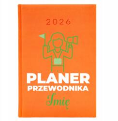  Naptár A5 2026 Narancssárga Útmutató Tervező Név Wz (KALENDARZ KSIĄŻKOWY POMARAŃCZ 2026)