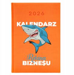  Naptár A5 2026 Narancssárga határidőnapló üzletember cápa üzleti Wz (Kalendarz Pomarańczowy Rekina Biznesu)