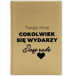  Könyvnaptár 2026 Év Arany tervező A5 Ajándék Tanács Név Minták (Złoty Planer 26 Dasz Radę)