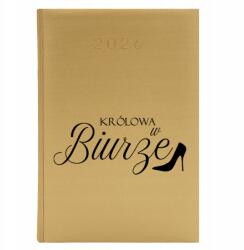  Könyvnaptár A5 2026 Arany Tervező A Főnöknek Királynő Az Irodában Wz (Kalendarz A5 2026 Królowa W Biurze)