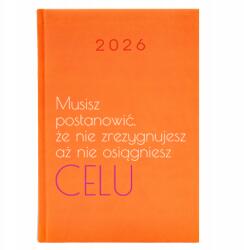  Naptár A5 2026 Narancs Ajándék Nem Adod Fel, Amíg El nem éred A Célodat