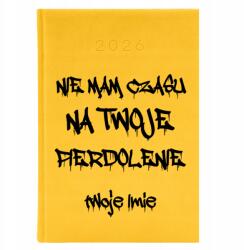  Naptár A5 2026 Sárga Munkahelyi Tervező Nincs Időm A Süteményedre*