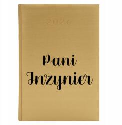  Könyvnaptár A5 2026 Arany Napi tervező Ajándék Mérnök Hölgynek (Kalendarz A5 2026 Pani Inżynier)
